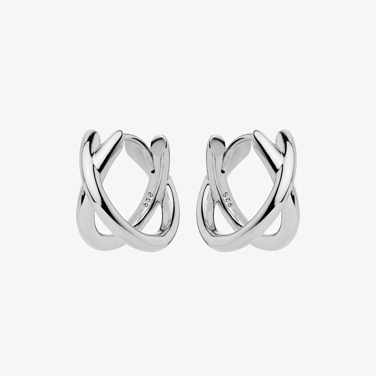Najo Moonkiss Huggie Earrings - Sterling Silver