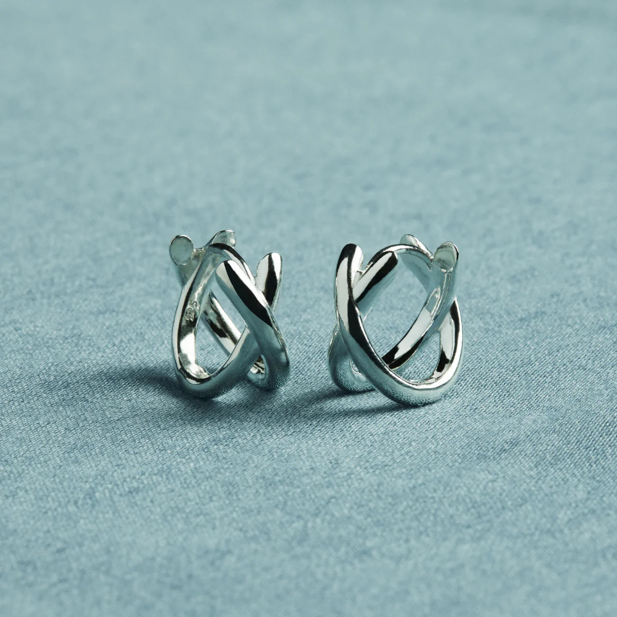 Najo Moonkiss Huggie Earrings - Sterling Silver