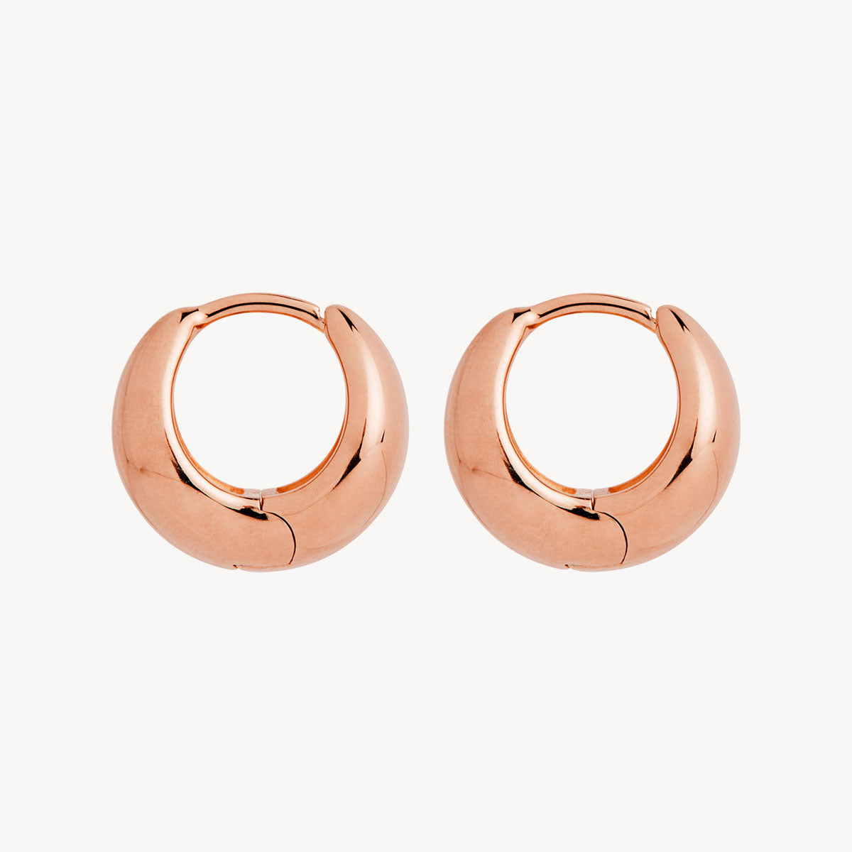 Najo La Muse Huggie Earrings - Rose Gold