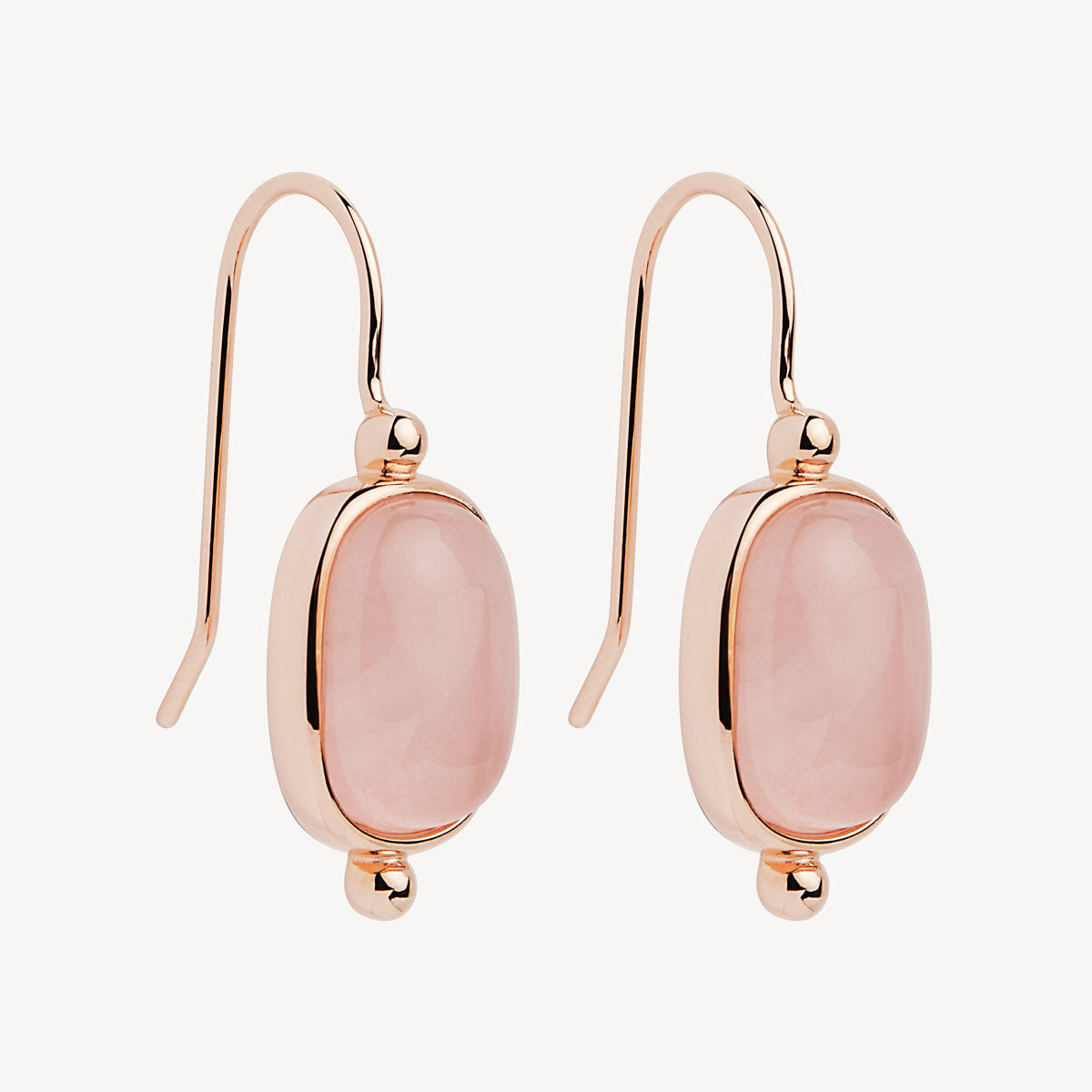 Najo Fleur Rose Quartz Earrings