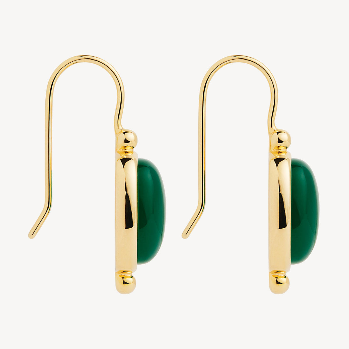 Najo Fleur Green Onyx Earrings