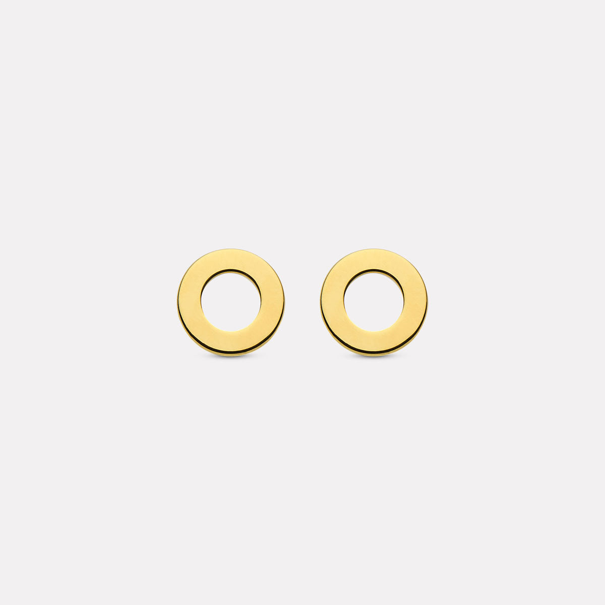 Najo Sola Stud Earrings - Yellow Gold