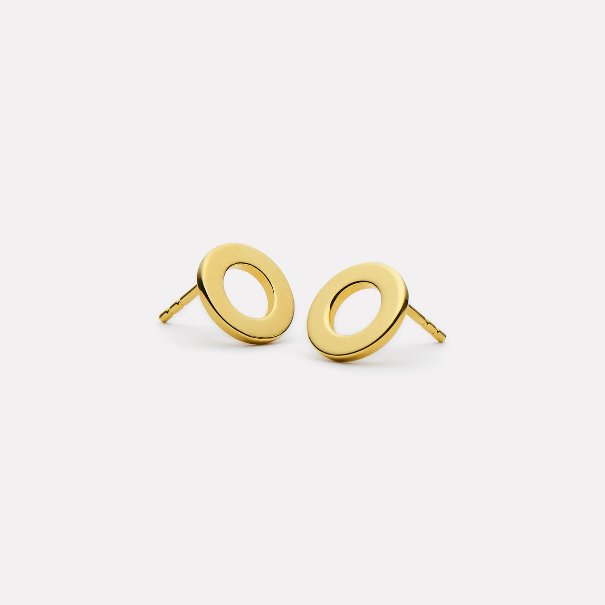 Najo Sola Stud Earrings - Yellow Gold