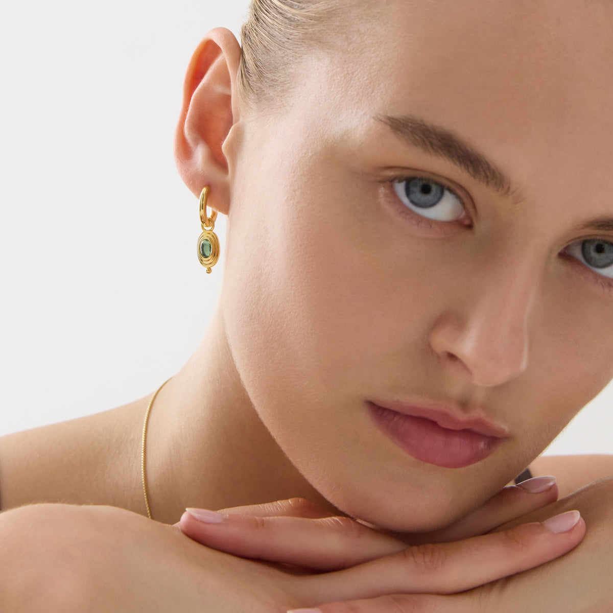 Najo Horizon Blue Topaz Earrings