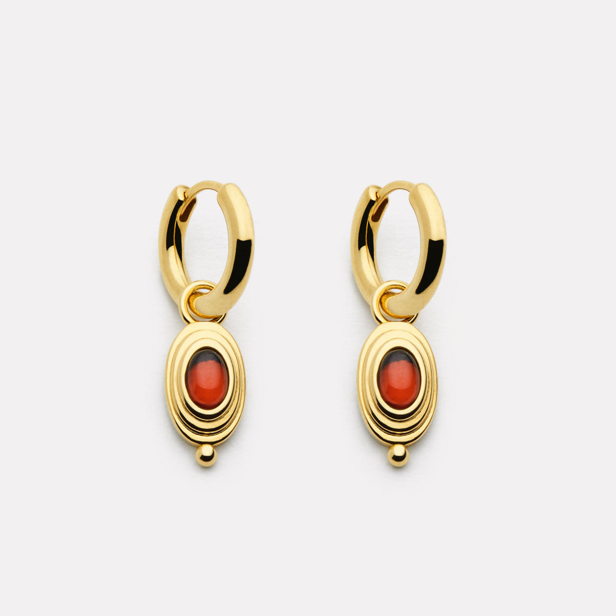 Najo Horizon Garnet Earrings