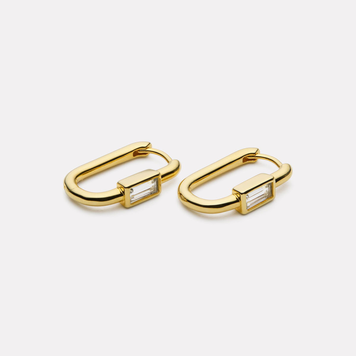 Najo Skye Cubic Zirconia Earrings - Yellow Gold