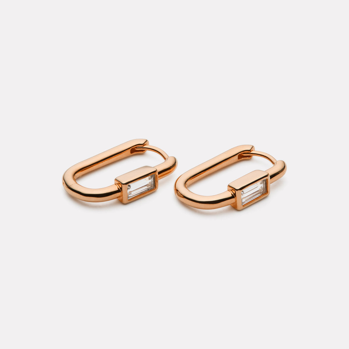 Najo Skye Cubic Zirconia Earrings - Rose Gold