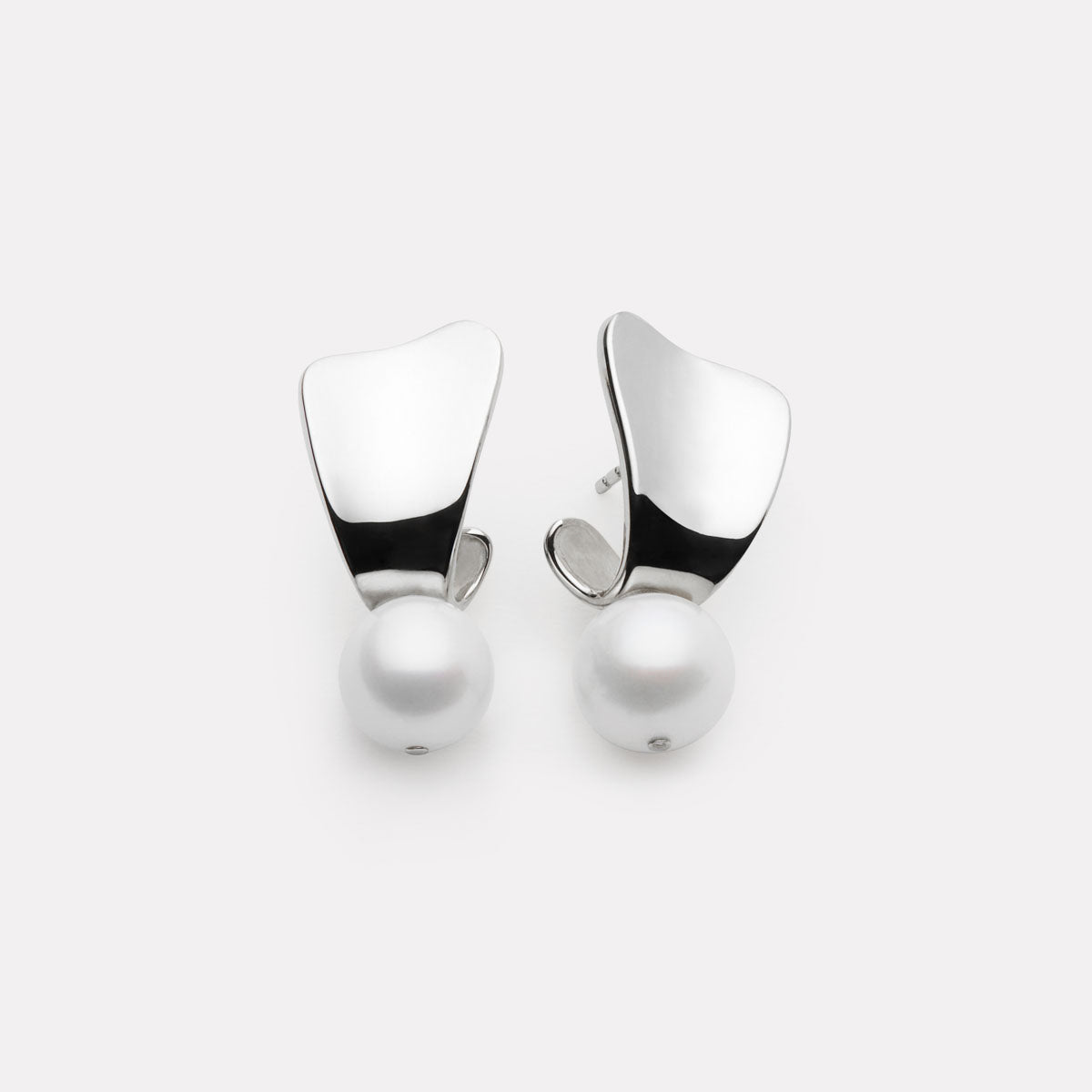 Najo Sunbeam Pearl Earrings - Sterling Silver