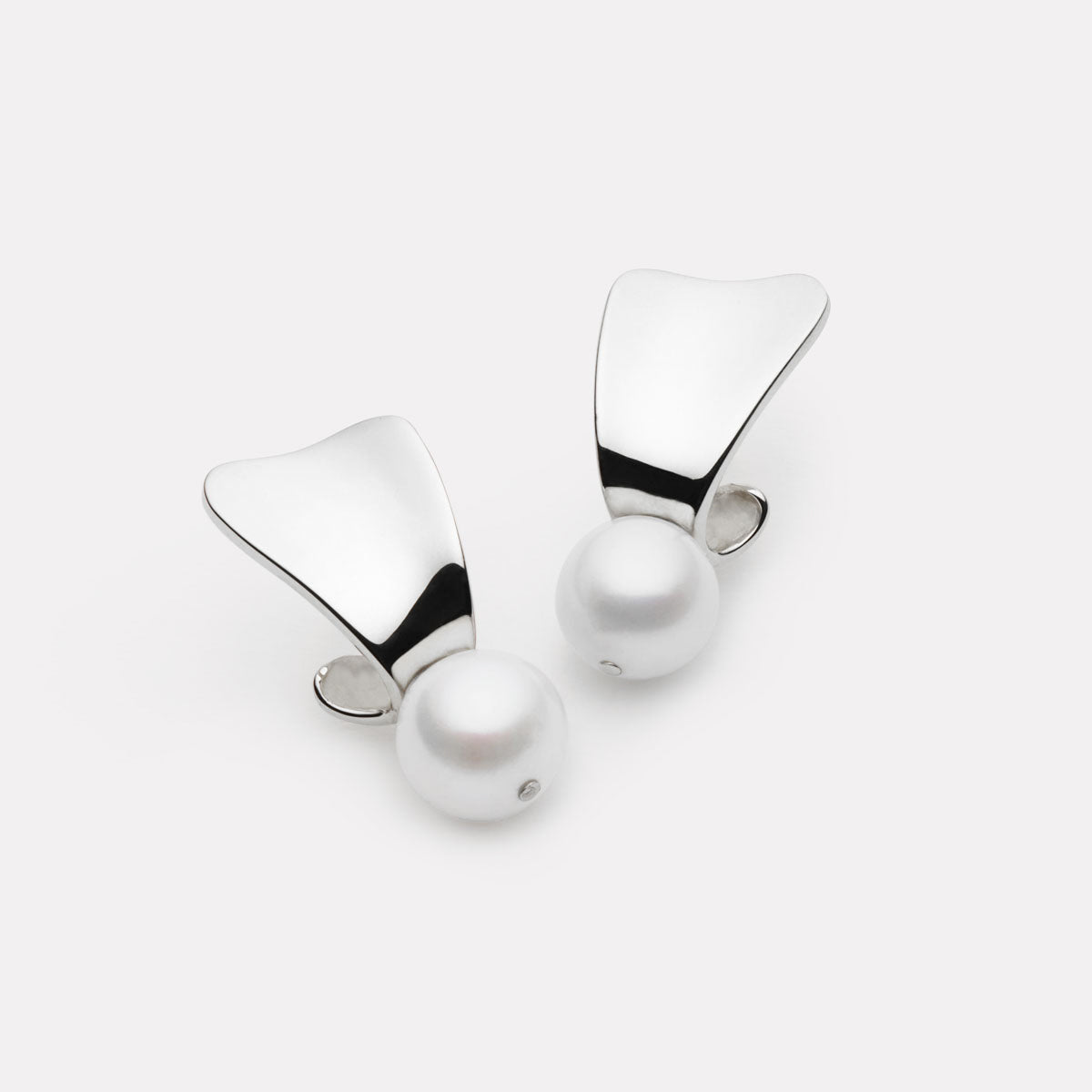 Najo Sunbeam Pearl Earrings - Sterling Silver