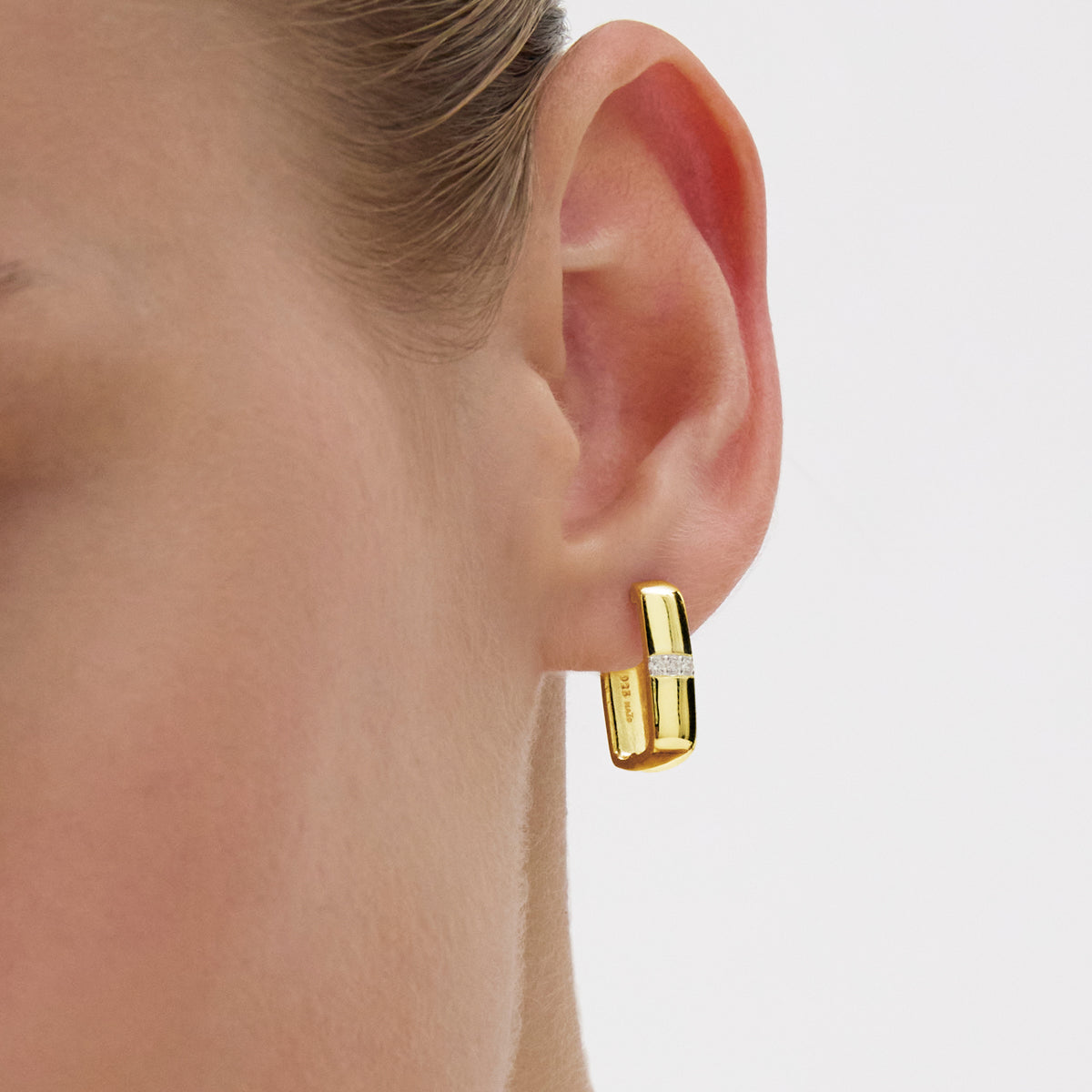 Najo Starlight Cubic Zirconia Earrings - Yellow Gold