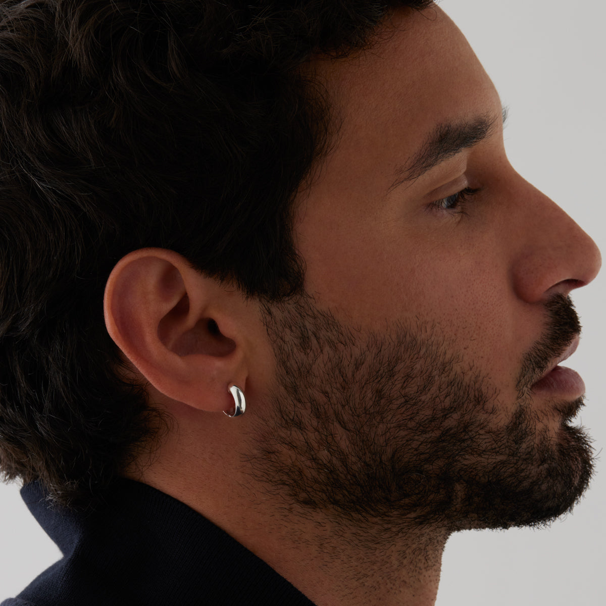 Najo Aeon Men’s Silver Earring