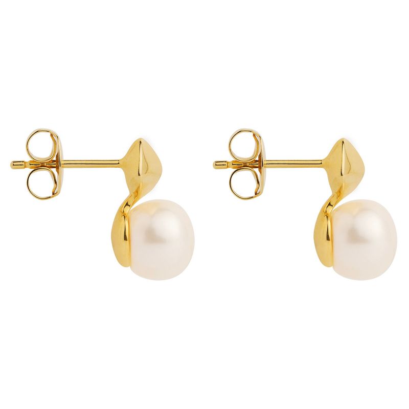 Najo Mirage Pearl Earring - Yellow Gold