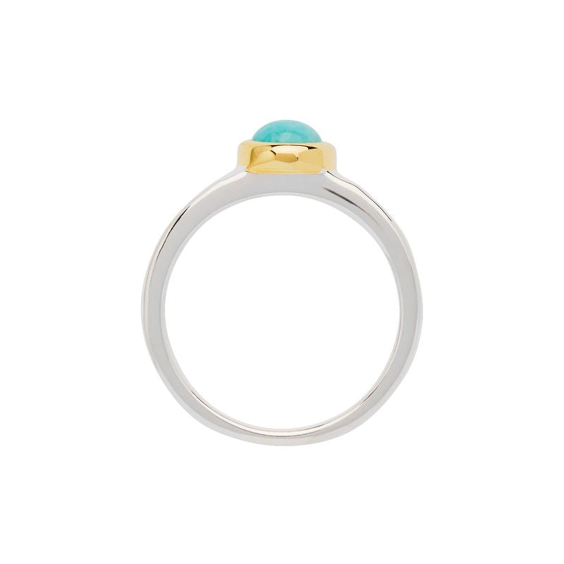 Najo Solace 2-Tone Amazonite Ring - Medium