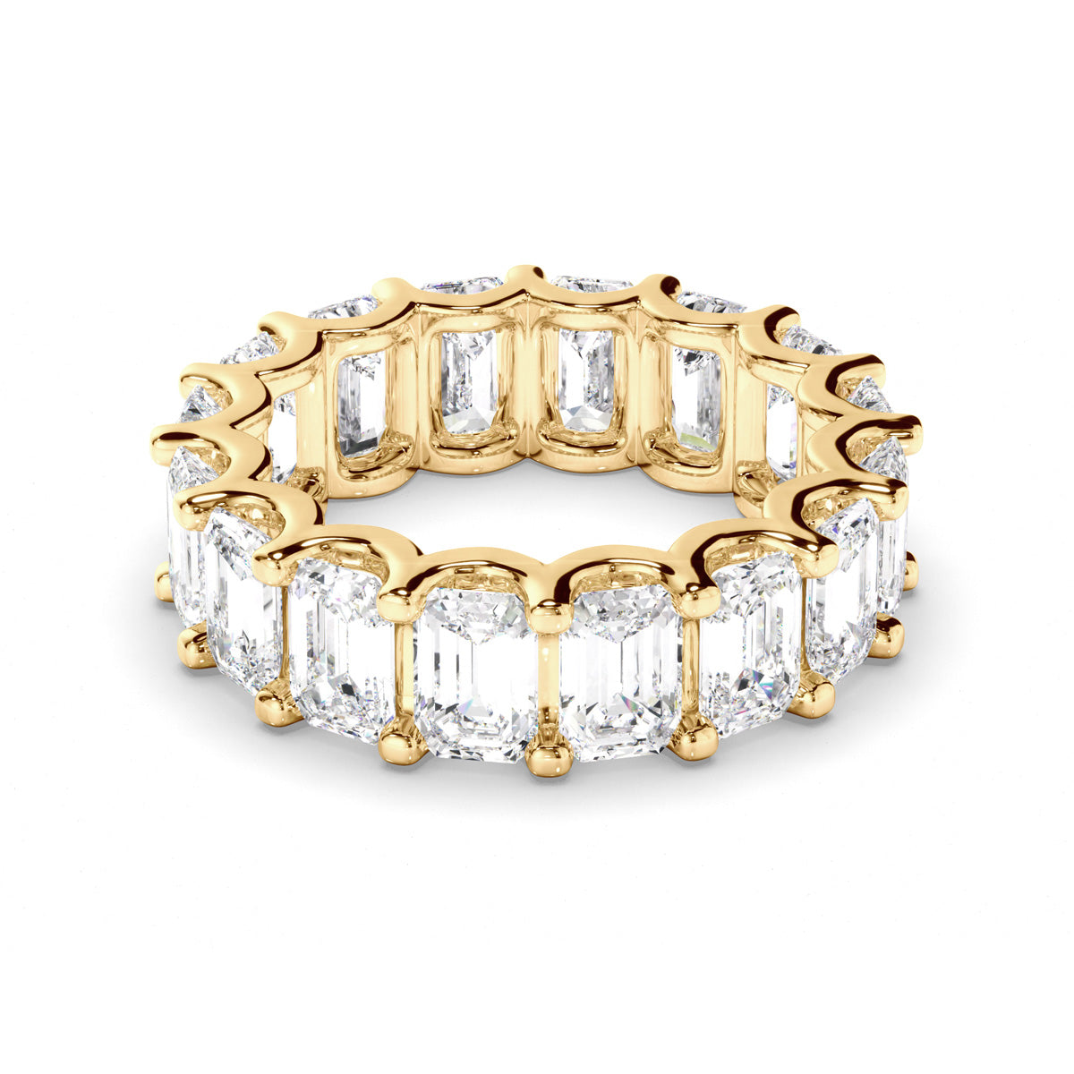 Emerald Cut Diamond Eternity Ring
