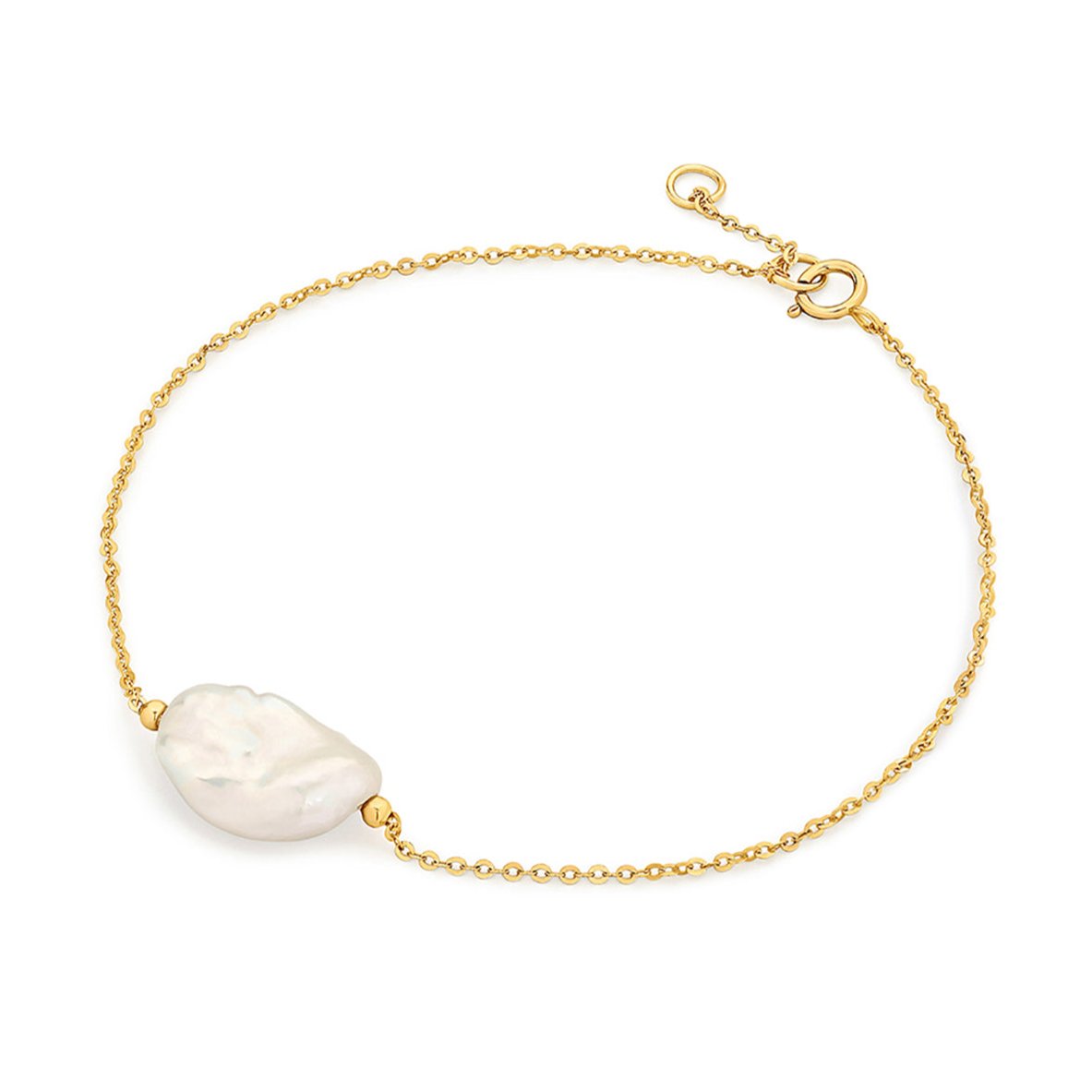 14ct Yellow Gold Ida Keshi Freshwater Pearl Bracelet