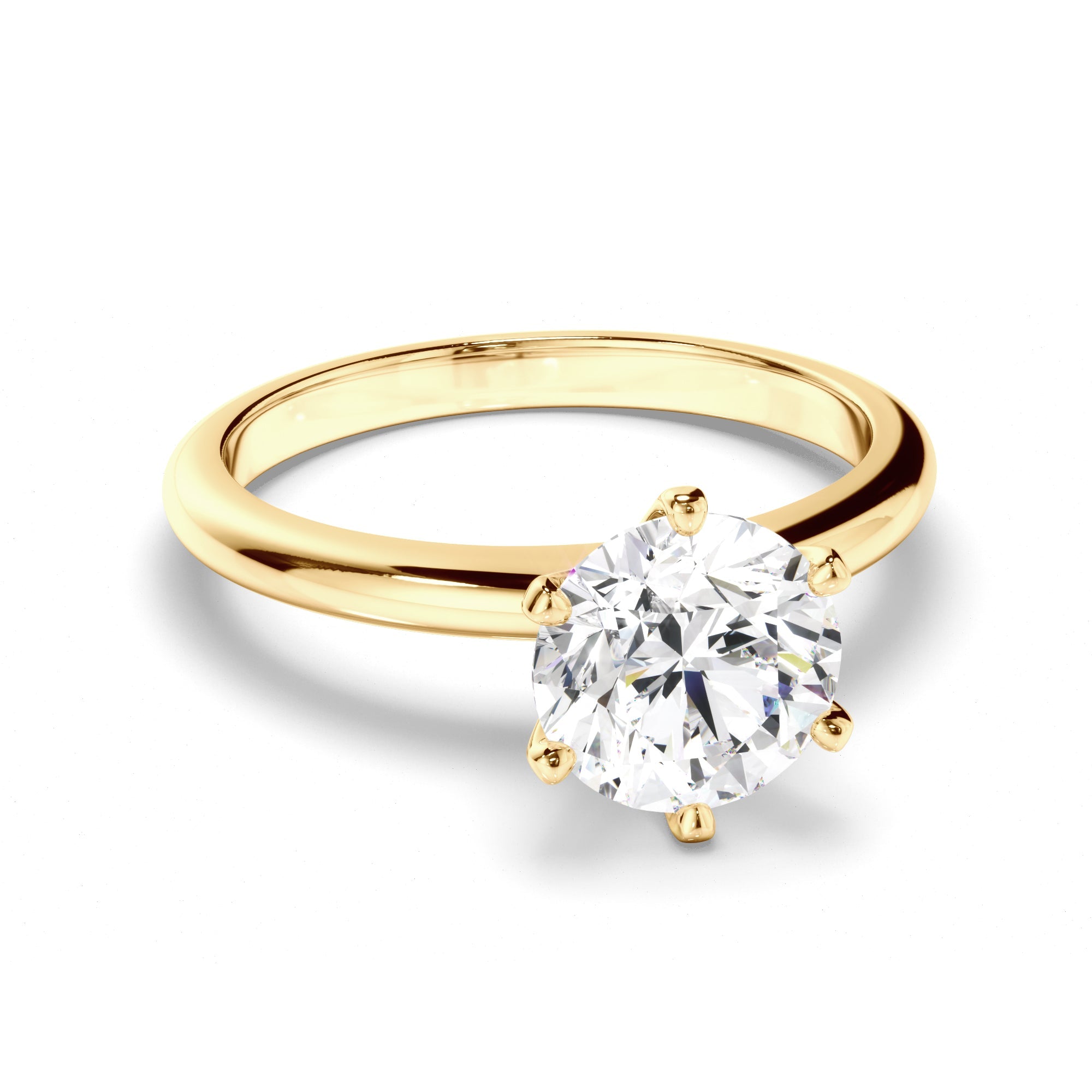 Round Brilliant Cut Diamond Solitaire Engagement Ring