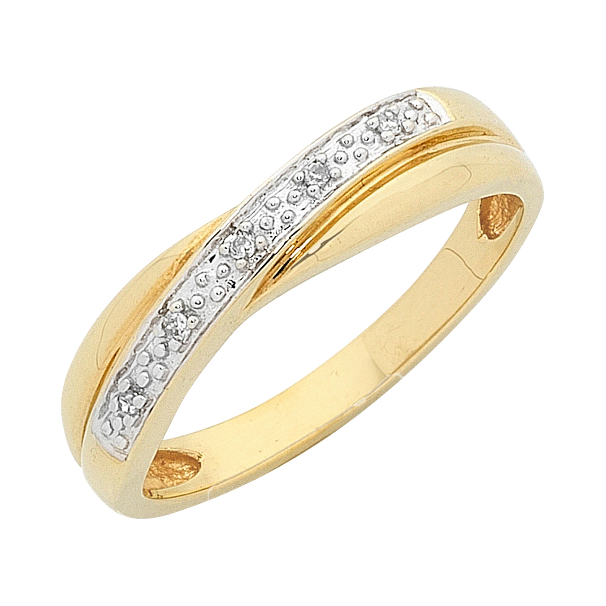 9ct Gold Diamond Set Ring