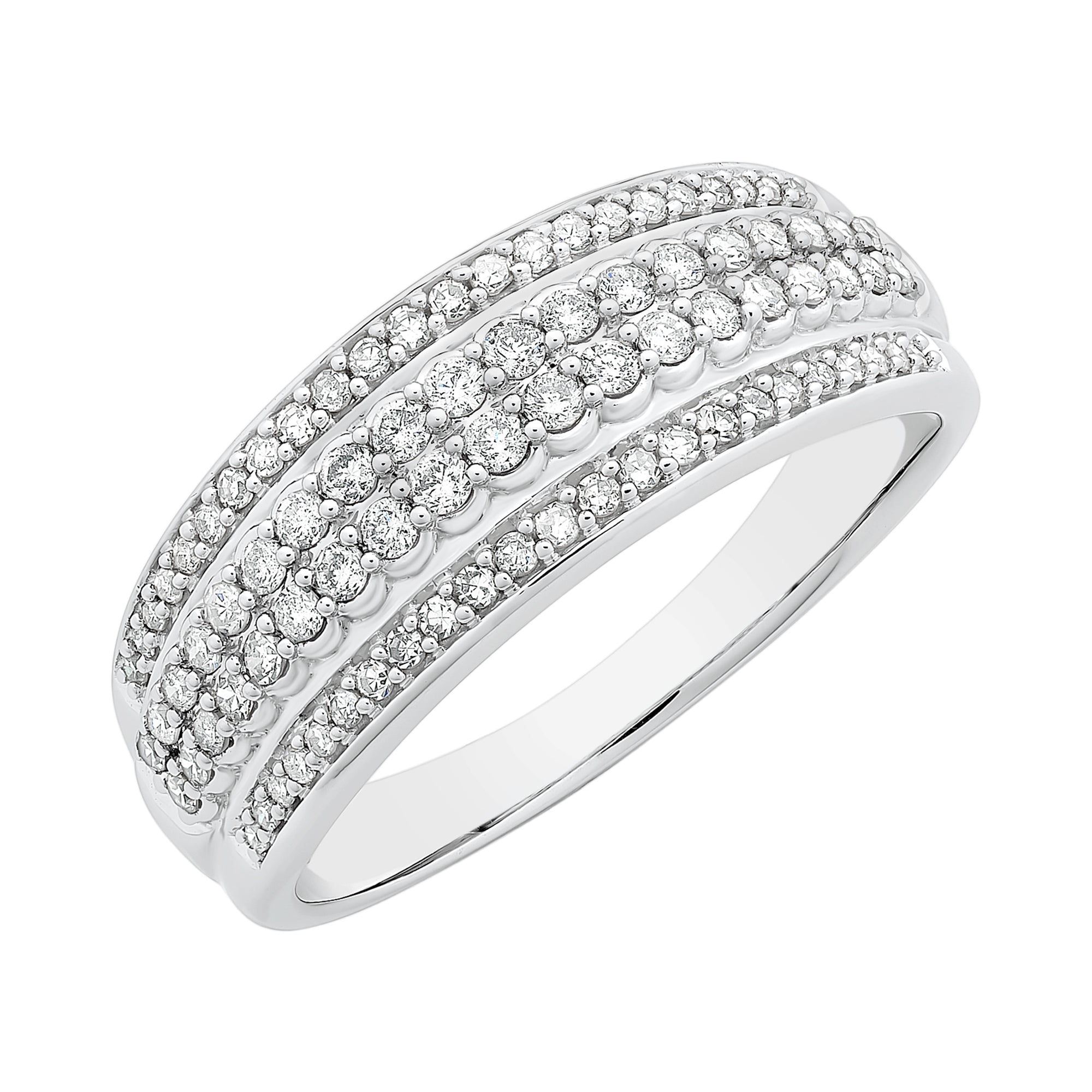 9ct White Gold 0.50ct TDW Diamond Ring