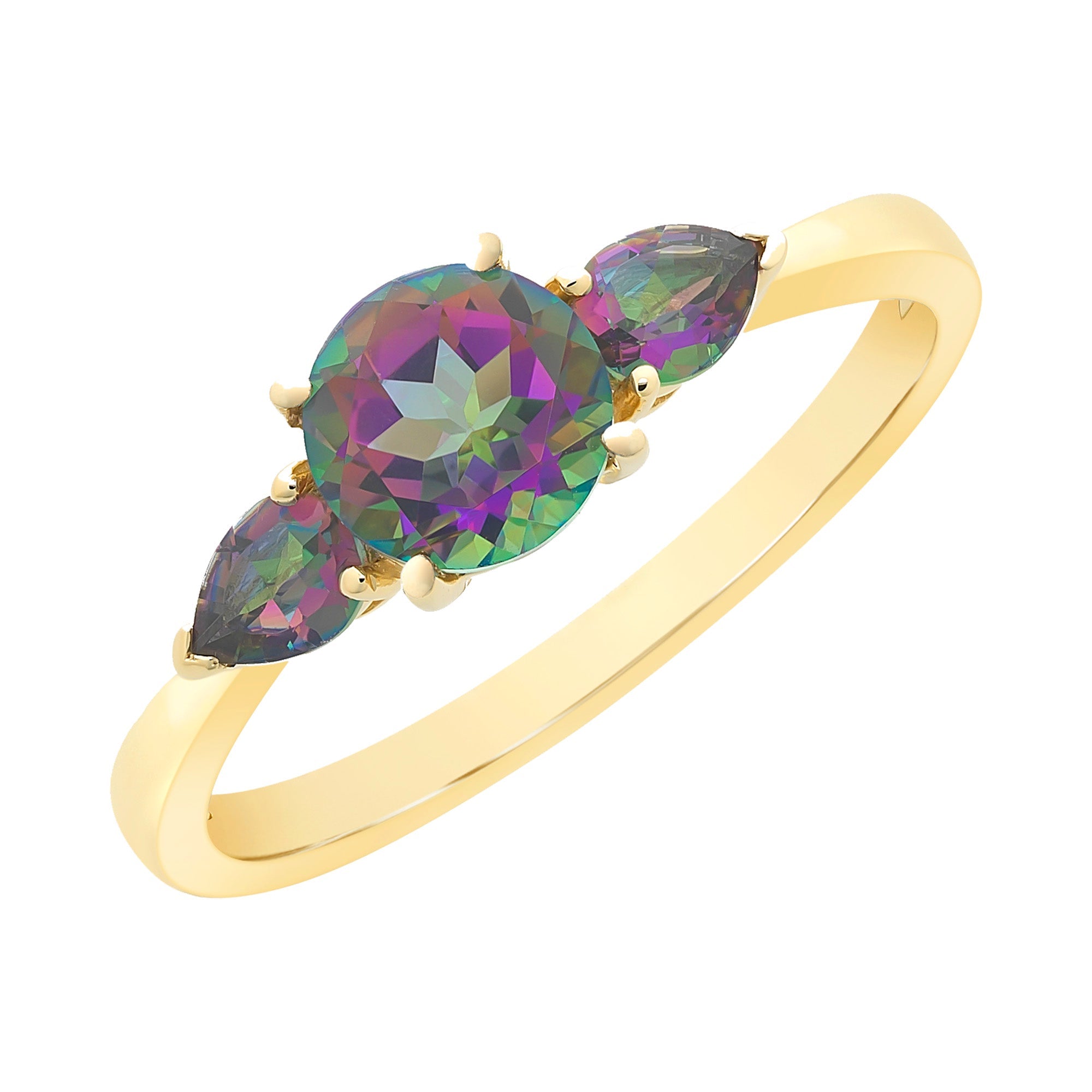 9ct Gold Mystic Topaz Ring