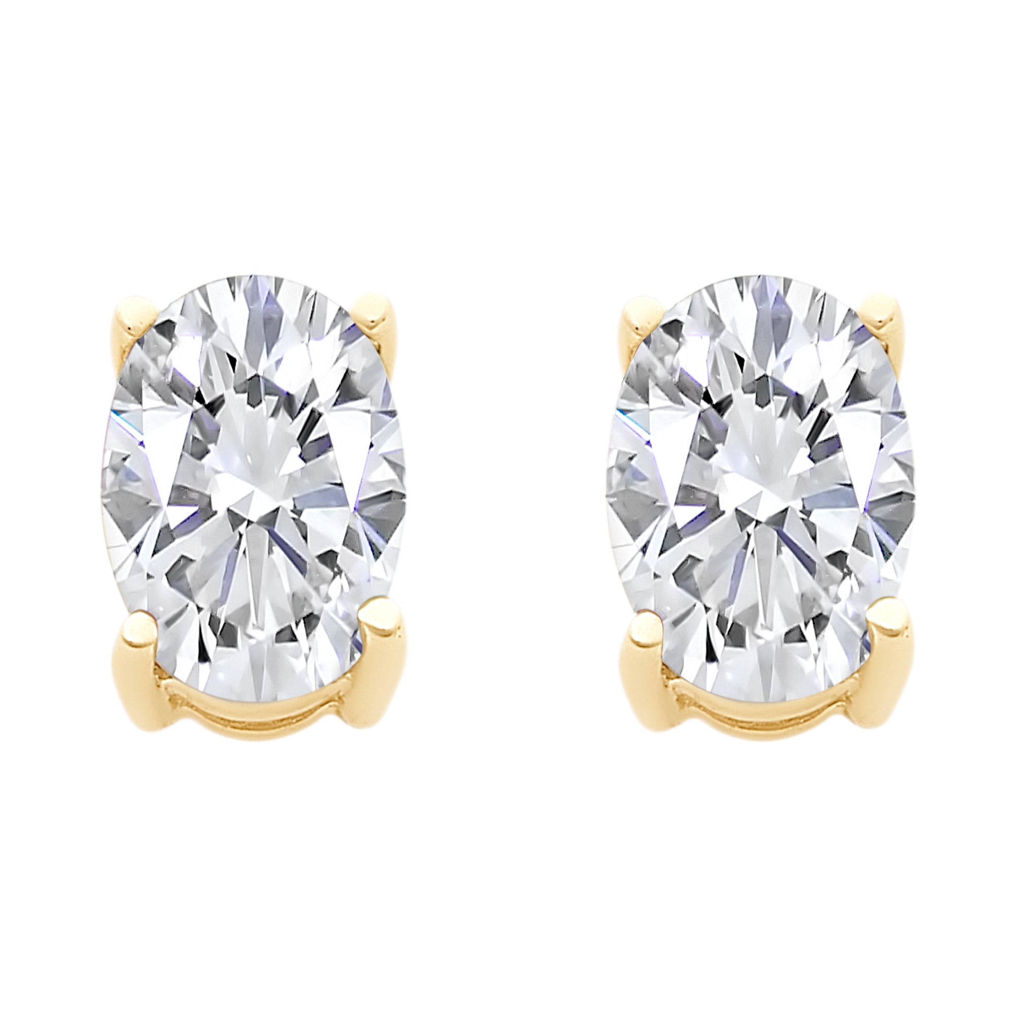 9ct Gold Cubic Zirconia Stud Earrings