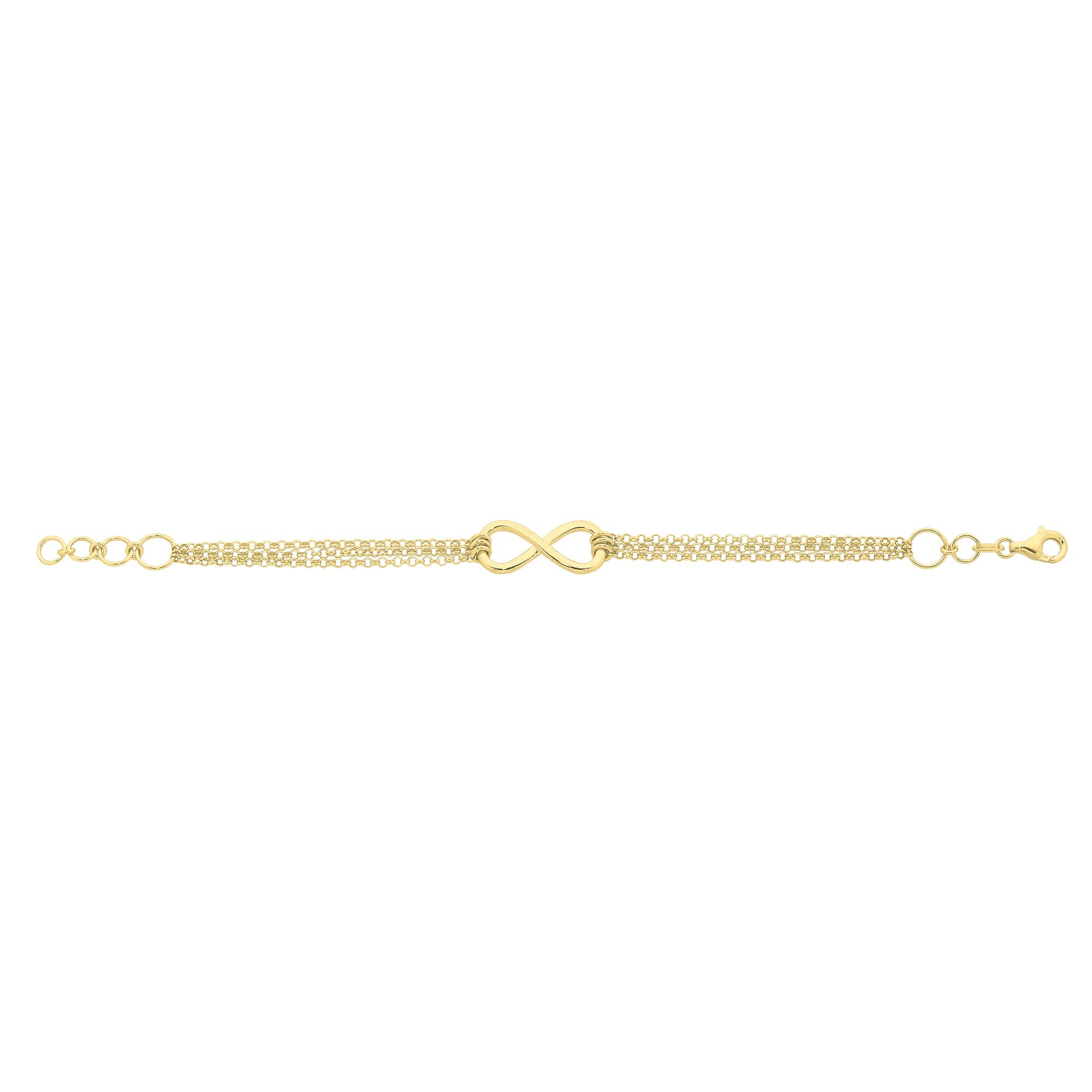 Gold-Plated Sterling Silver Infinity Bracelet