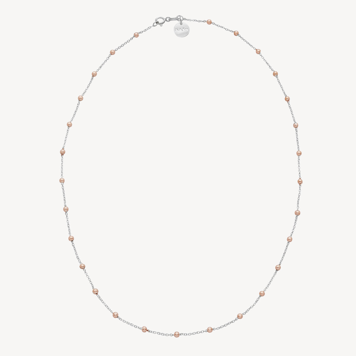 Najo Algonquin Necklace - Sil/Rose Gold