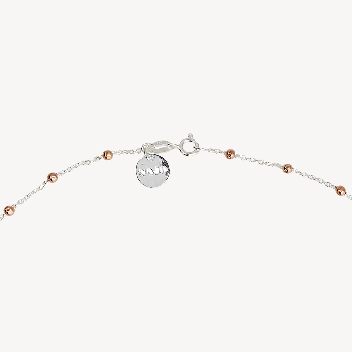 Najo Algonquin Necklace - Sil/Rose Gold