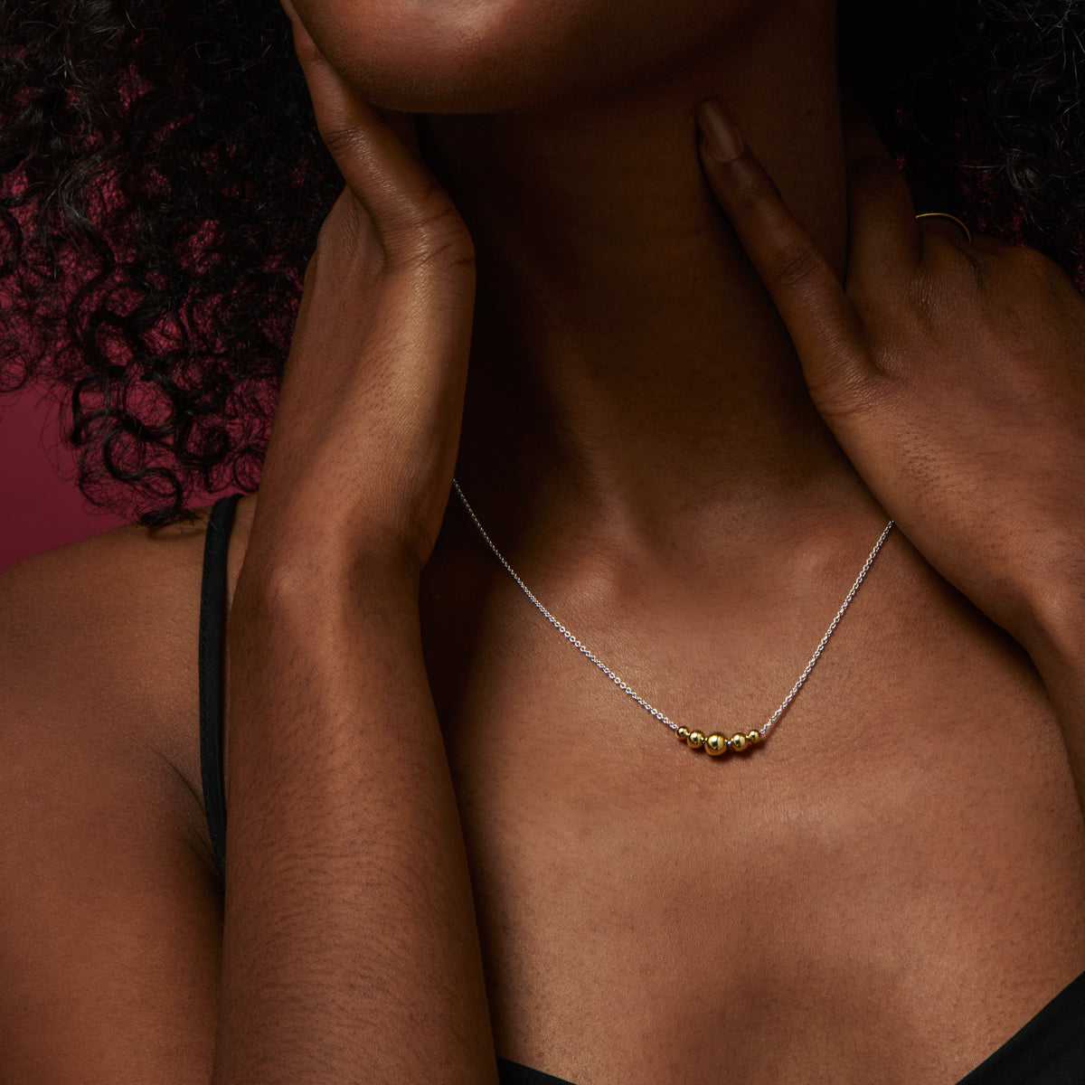 NAJO Oliva Two-Tone Necklace (45cm+ext)