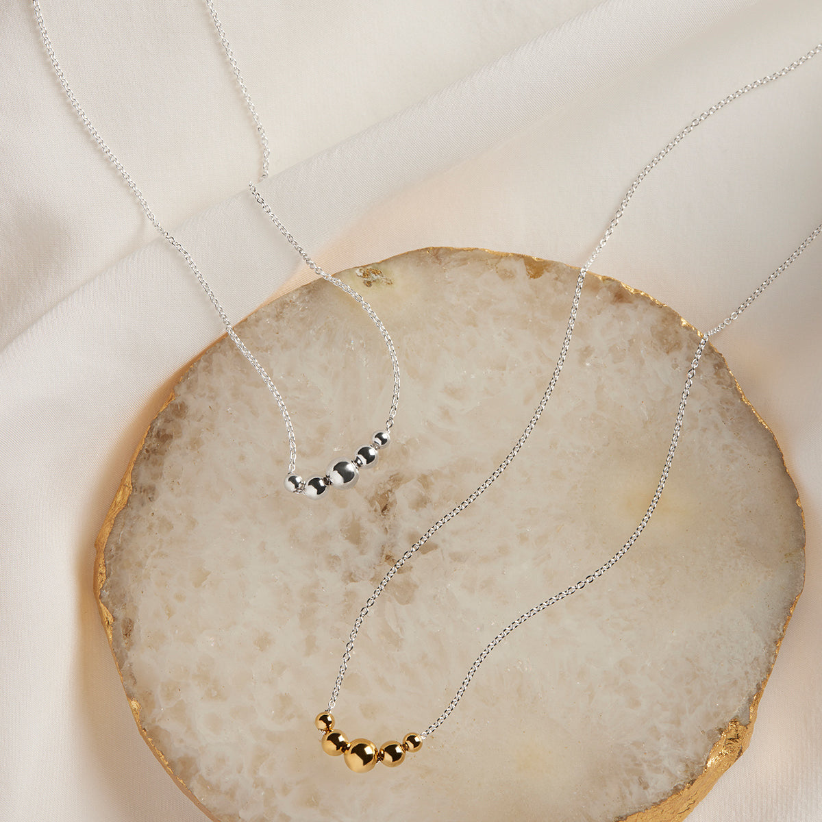 NAJO Oliva Two-Tone Necklace (45cm+ext)