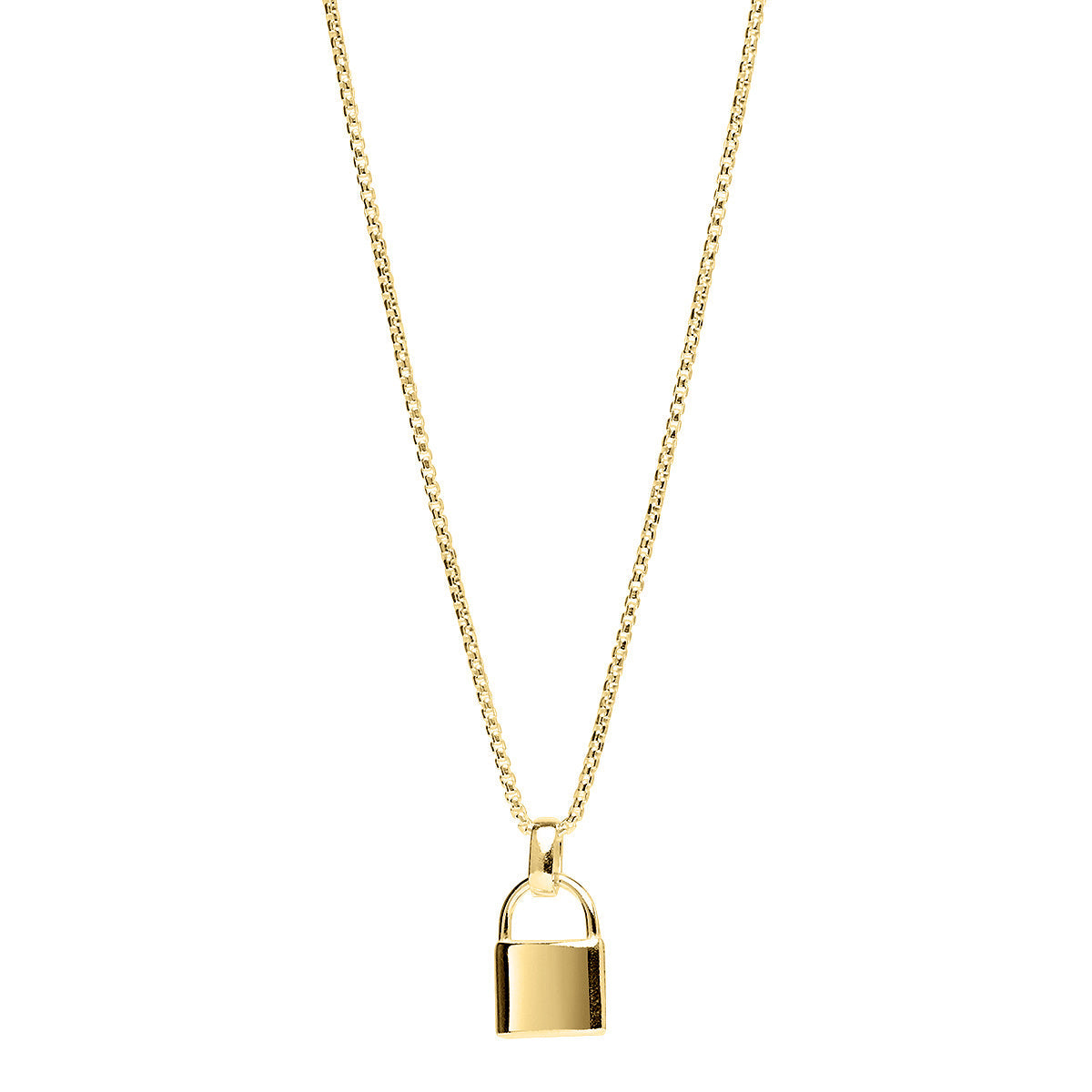 NAJO Love Lock Two Tone Pendant (45cm+ext)