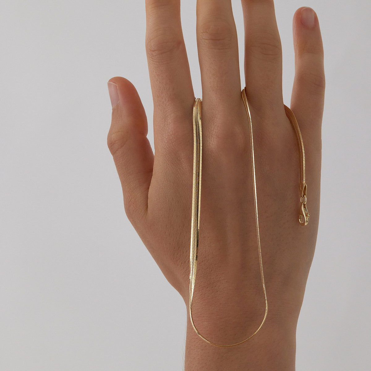 Najo Celestine Fine Yellow Gold Necklace (45cm+ext)