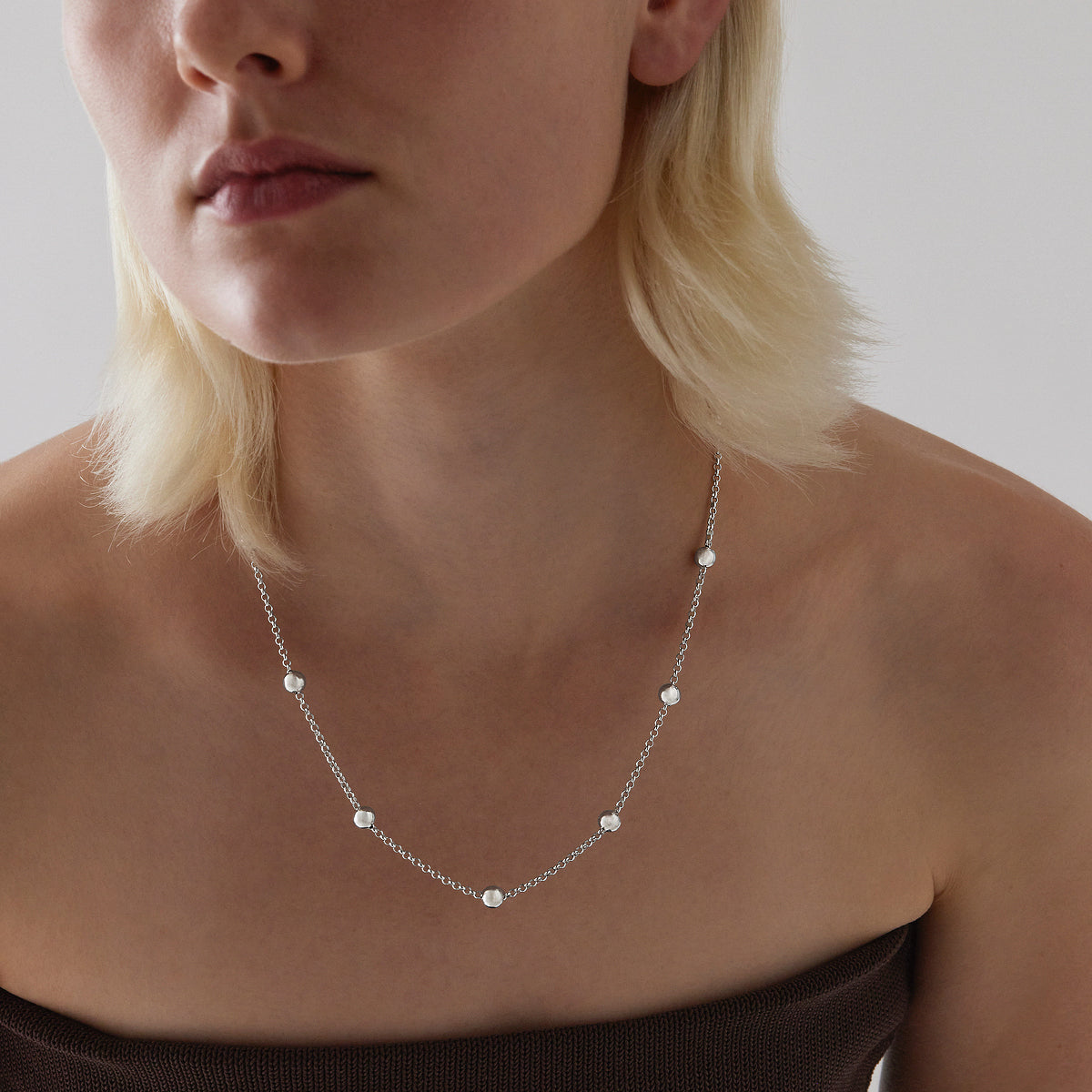 Najo Chroma Pearl Two-Tone Necklace