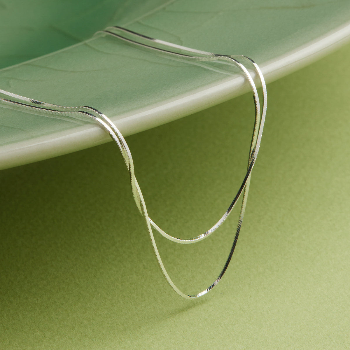 Najo Mirage Double Chain Necklace -Sterling Silver