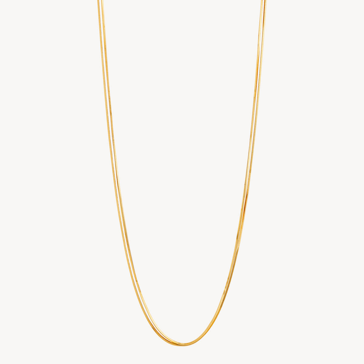 Najo Mirage Double Chain Necklace - Yellow Gold