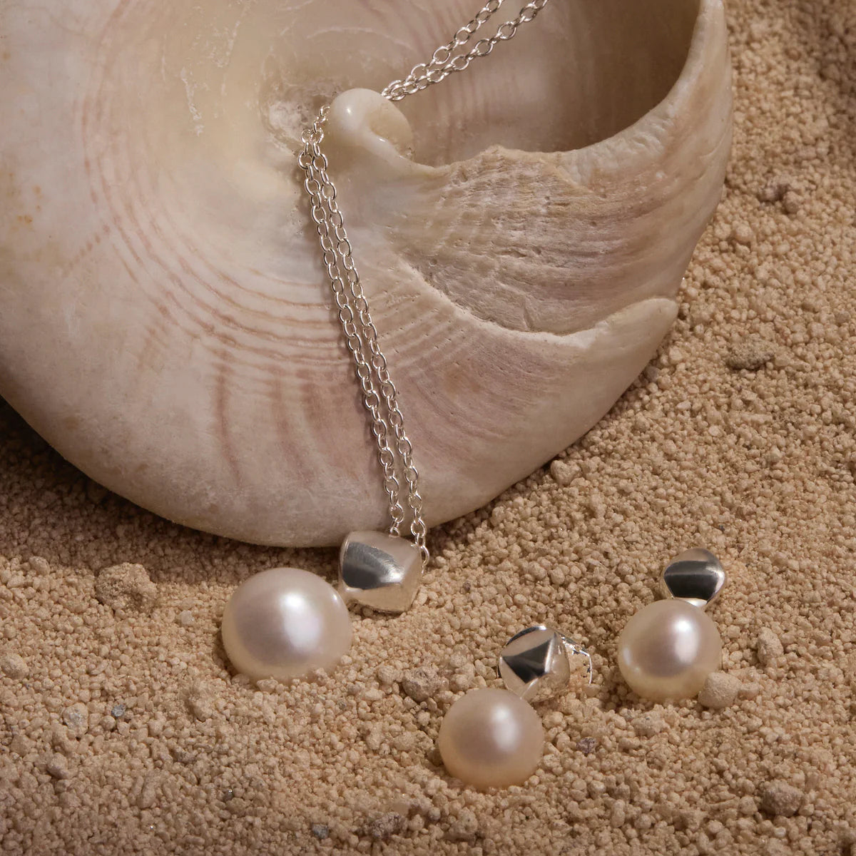 Najo Mirage Pearl Necklace - Sterling Silver