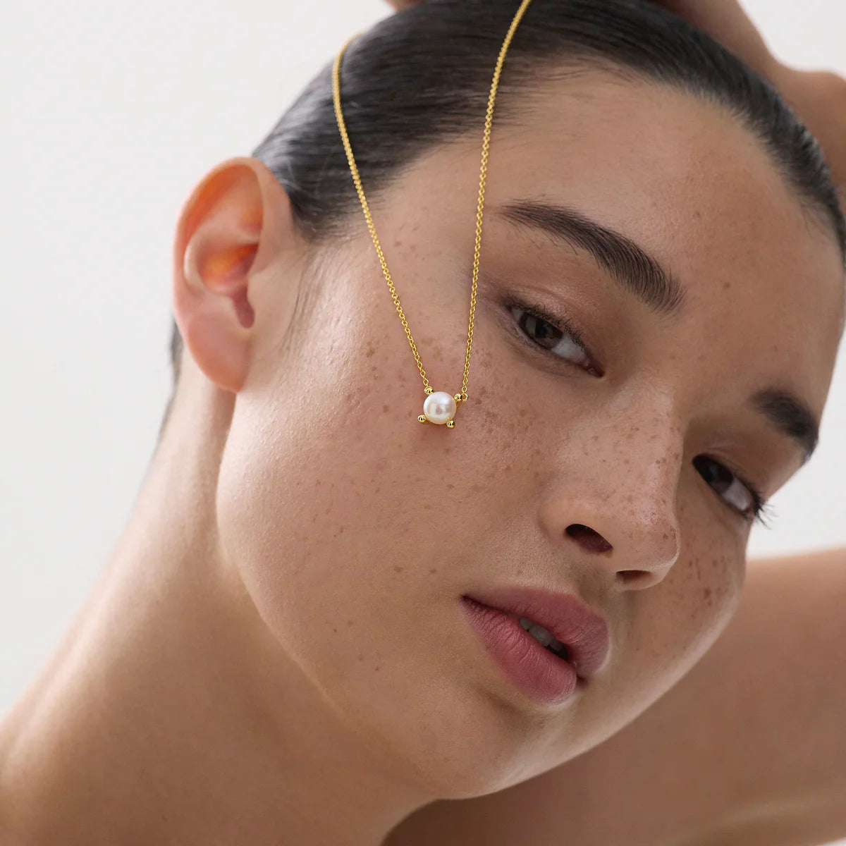 Najo Moana Yellow Gold Pearl Necklace