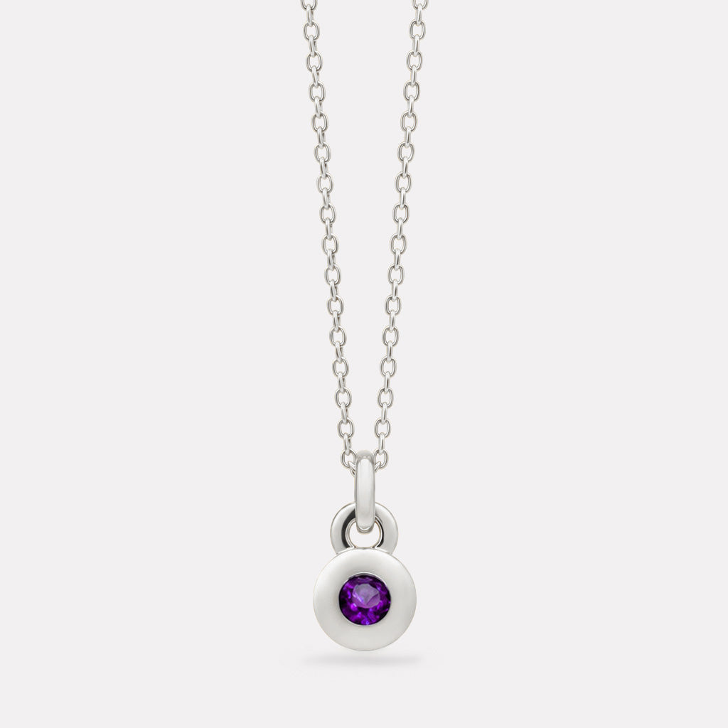 NAJO February Birthstone Necklace – Sterling Silver