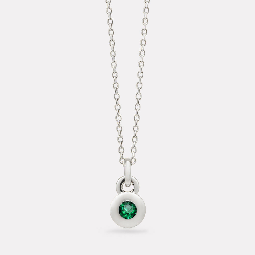 NAJO May Birthstone Necklace – Sterling Silver
