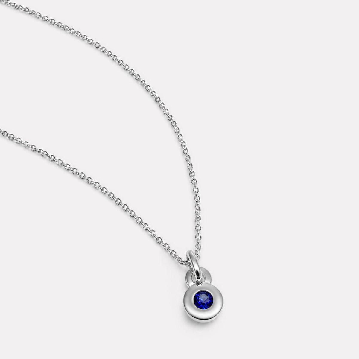 NAJO September Birthstone Necklace – Sterling Silver