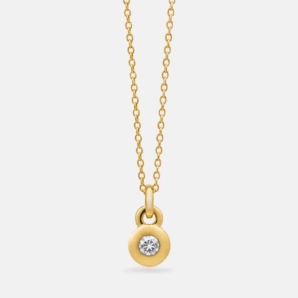 NAJO April Birthstone Necklace – Yellow Gold