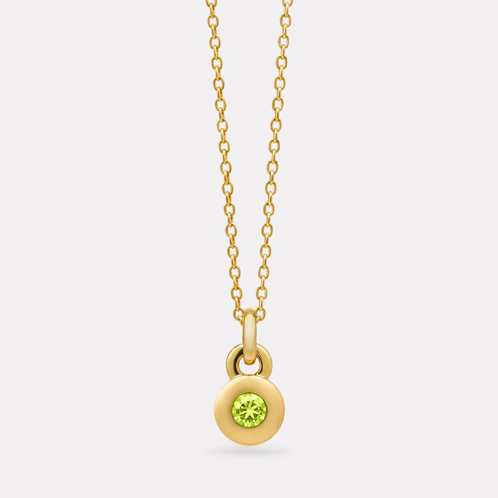 NAJO August Birthstone Necklace – Yellow Gold