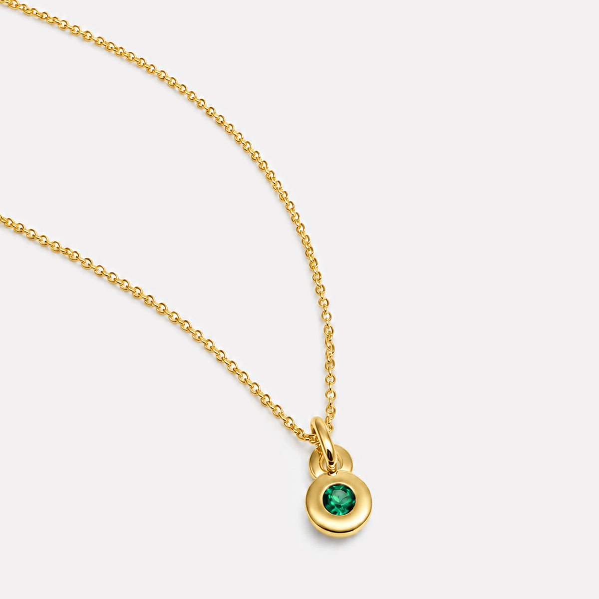 NAJO May Birthstone Necklace – Yellow Gold