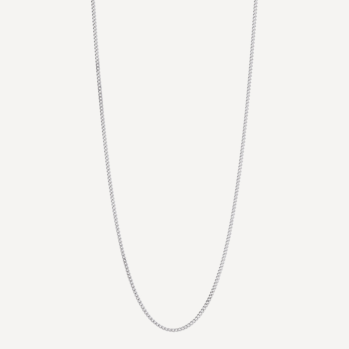 Najo Cuban Men's Silver Chain Necklace 2.1mm