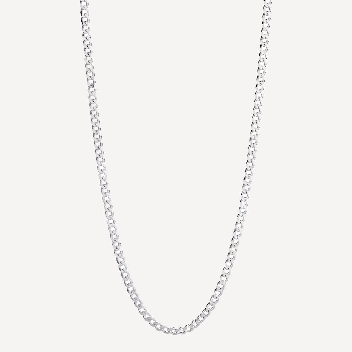 Najo Cuban Men's Silver Chain Necklace 4.3mm