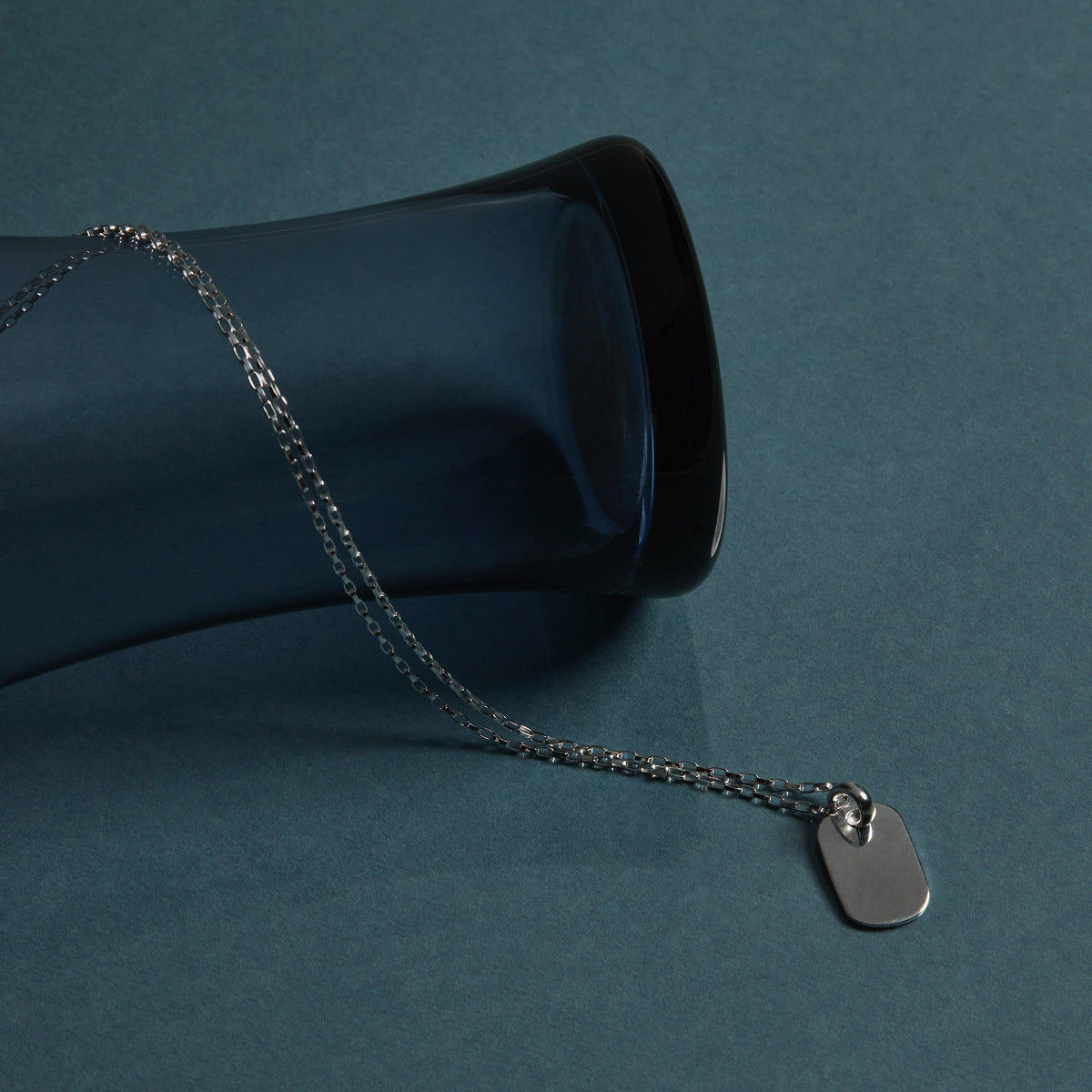 Najo Moto Men’s Silver Dog Tag Pendant