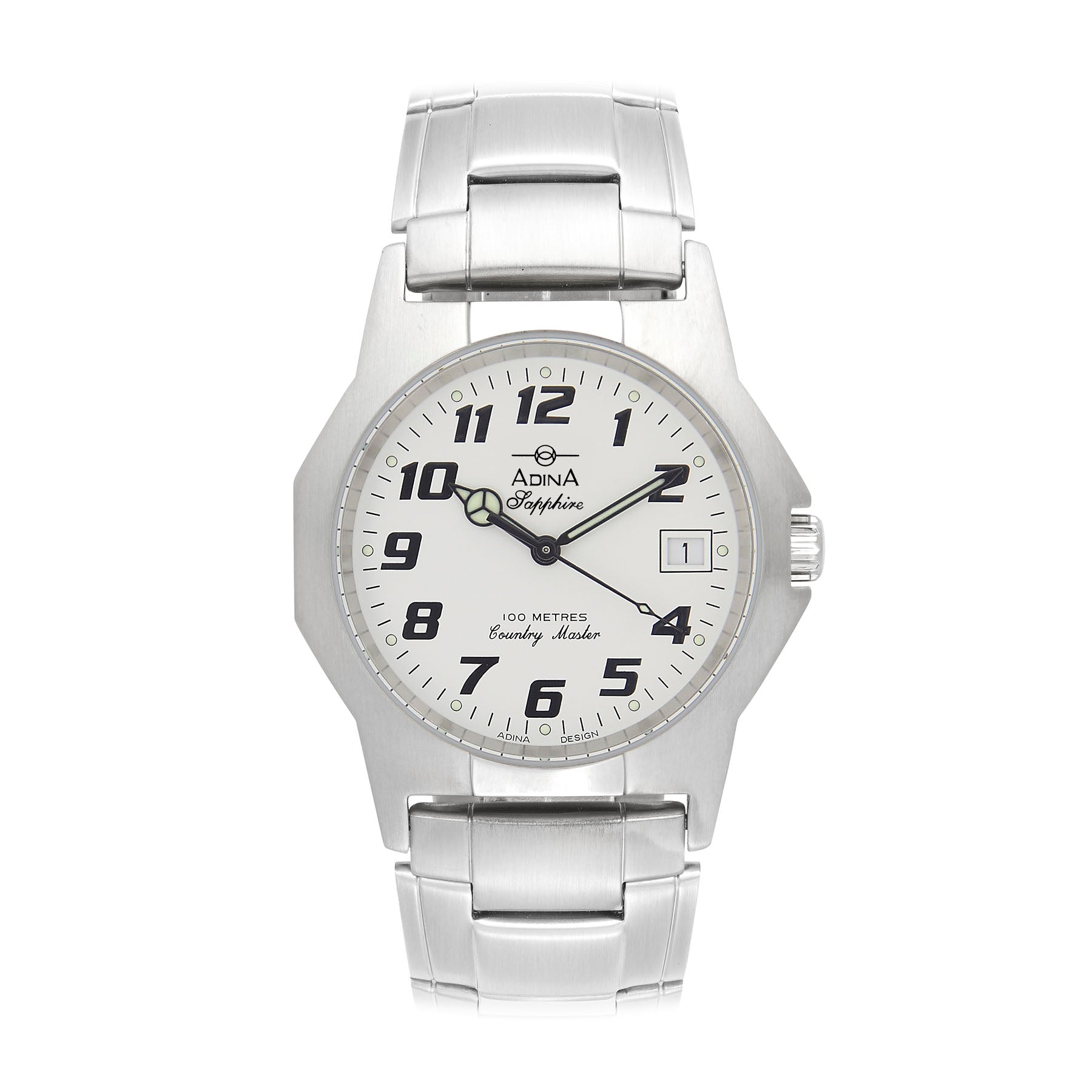Men's 100M COUNTRY MASTER S/S WHITE F/FIG BLET