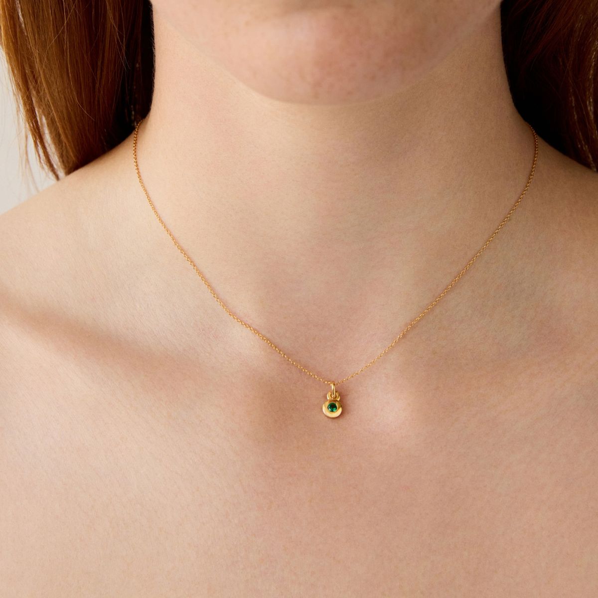 NAJO May Birthstone Necklace – Yellow Gold