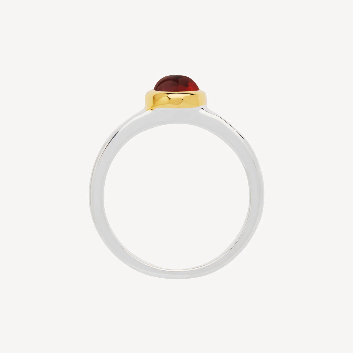Najo Solace 2-Tone Garnet Ring - Large