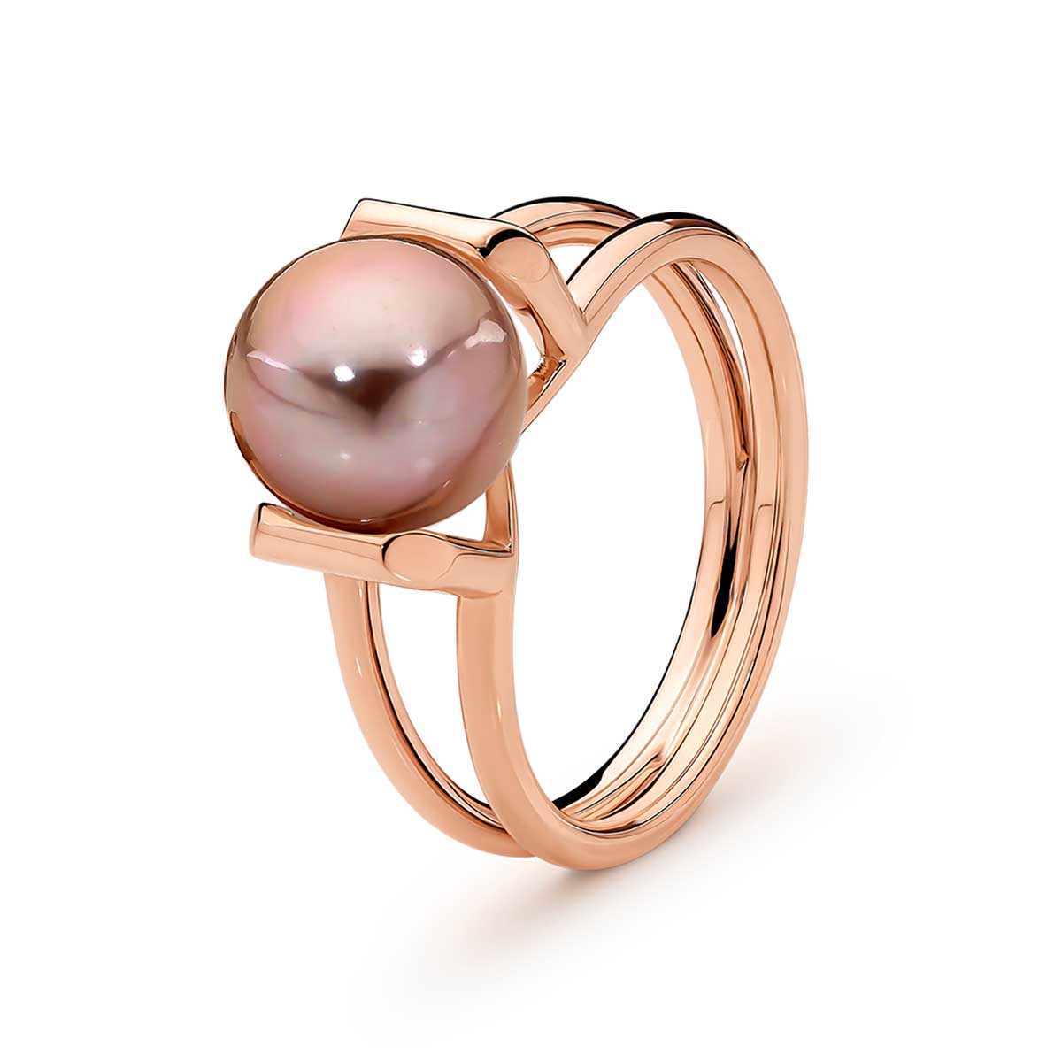 9ct Rose Gold Mabel Edison Pearl Ring