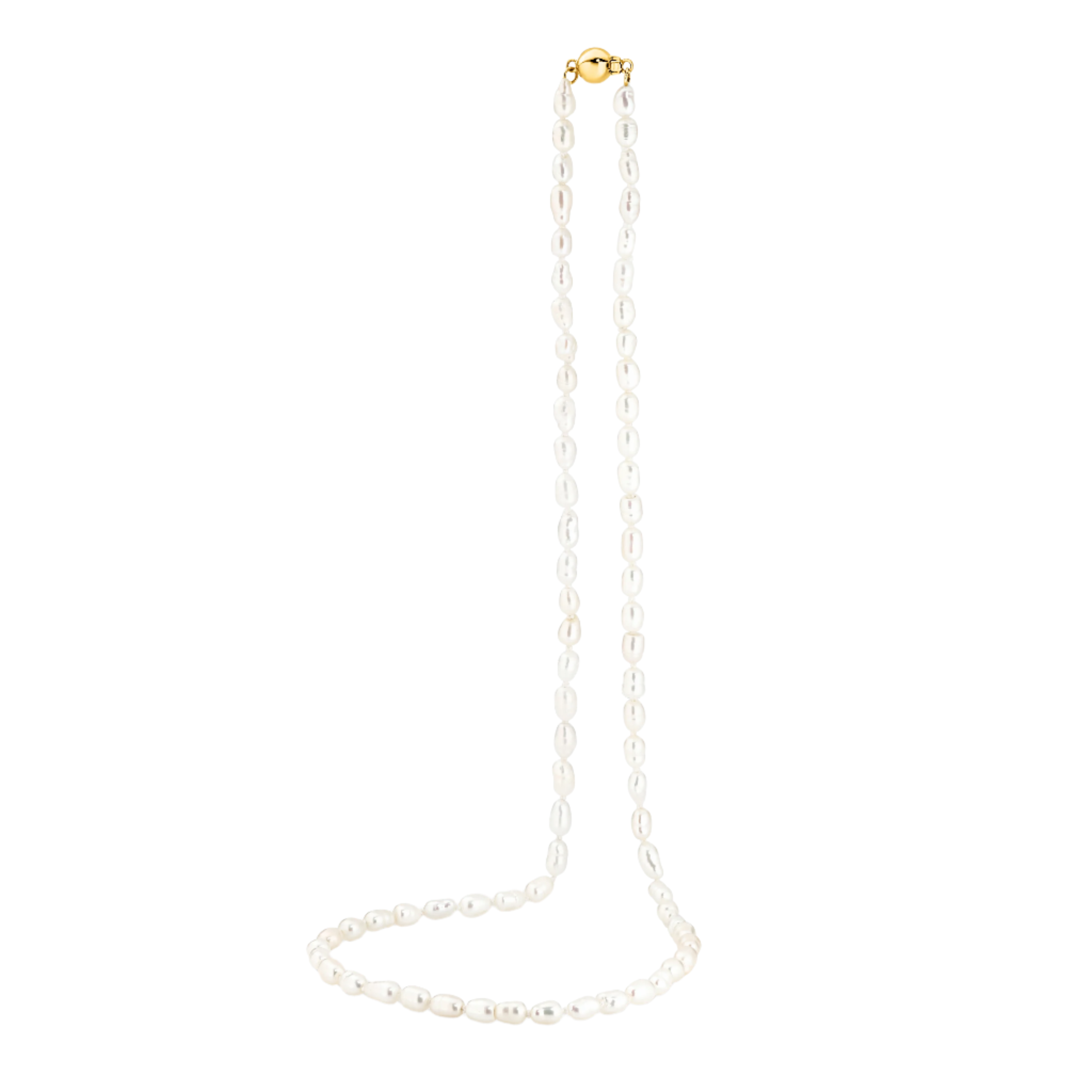 Ikecho 9ct Yellow Gold Ebony Necklace 42cm